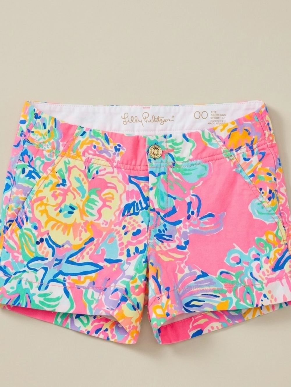 Lilly Pulitzer Multi-Color Floral High Waist Shorts